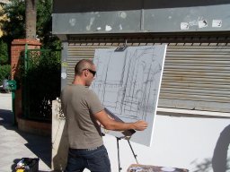 Concurso de Pintura al aire Libre en Mula 2009