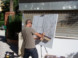 Concurso de Pintura al aire Libre en Mula 2009